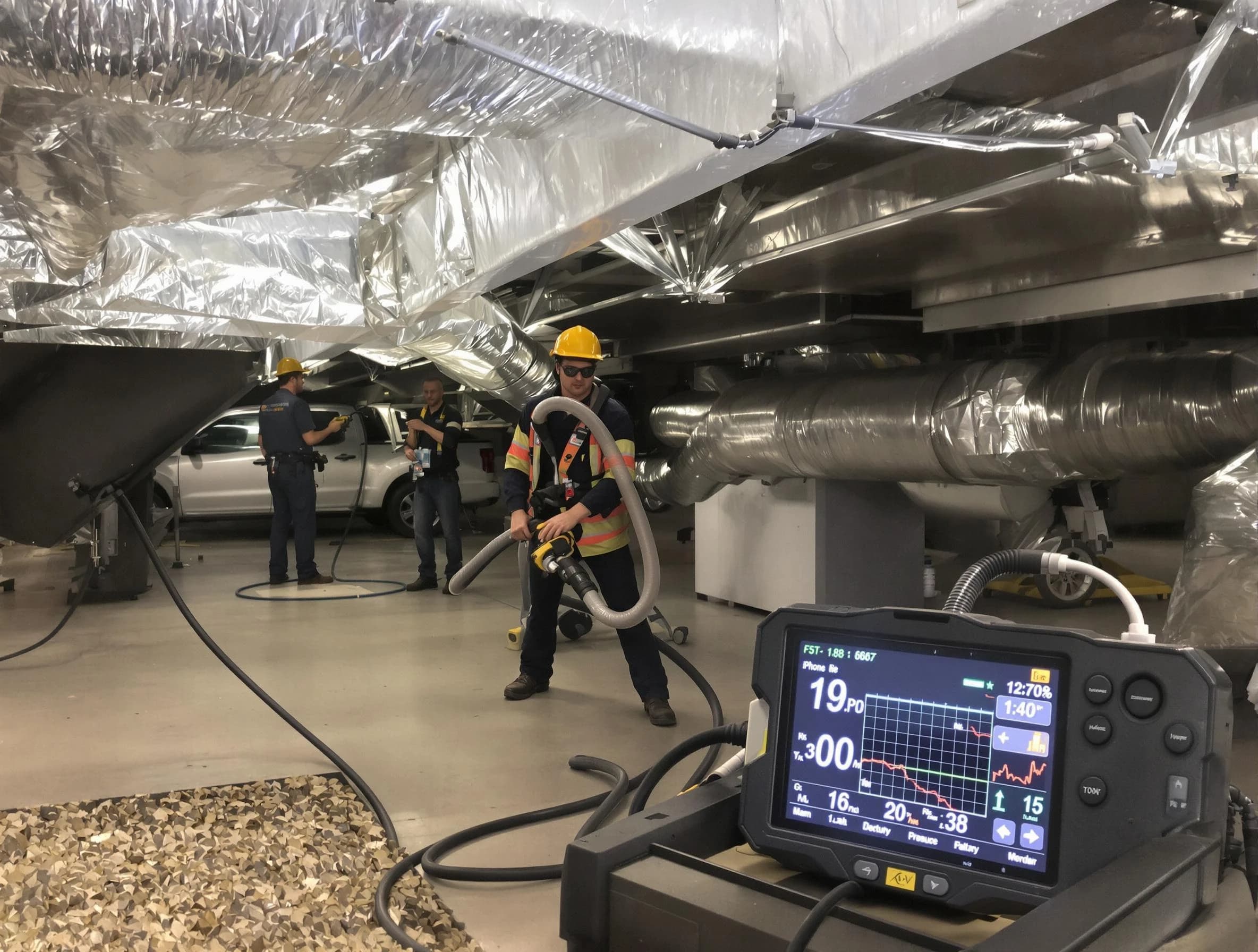 Professional negative pressure duct cleaning by Stansbury Park Air Duct Cleaning in Stansbury Park