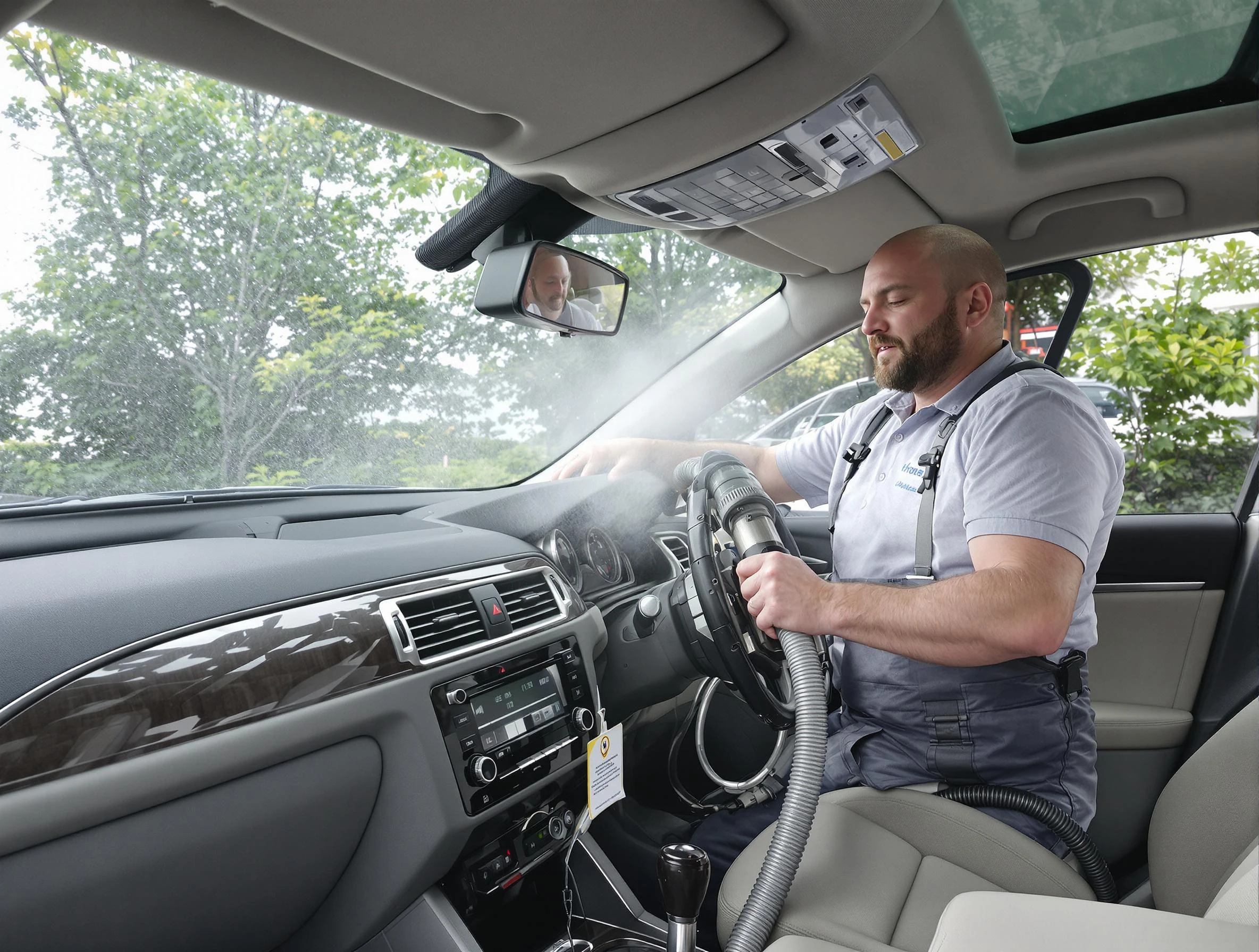 Stansbury Park Air Duct Cleaning specialist performing professional car duct cleaning in Stansbury Park