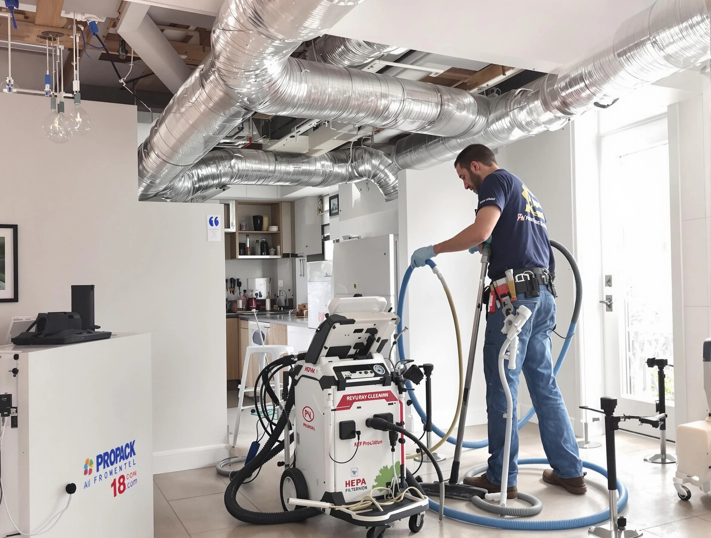 Stansbury Park Air Duct Cleaning technician performing advanced pure duct cleaning with specialized equipment in Stansbury Park