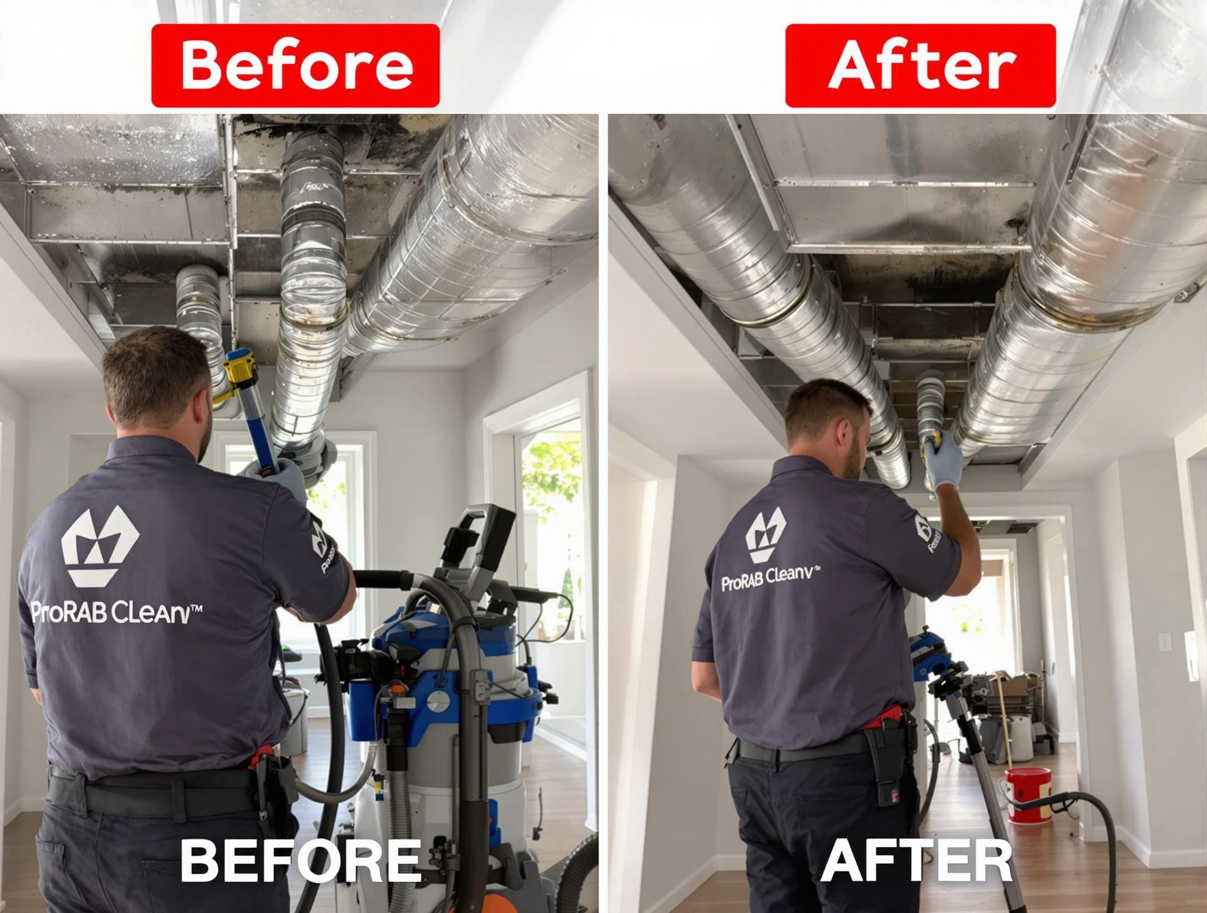 Stansbury Park Air Duct Cleaning expert performing thorough residential duct cleaning in a Stansbury Park home